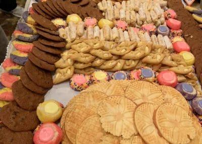 Closeup of Giant Eagle Cookie Table