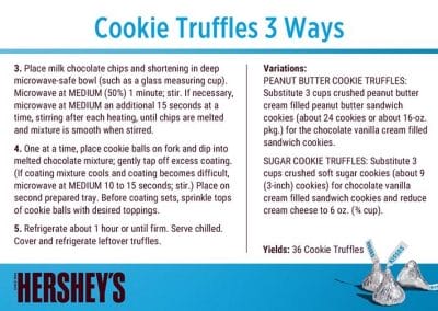 Cookie Truffles 3 ways